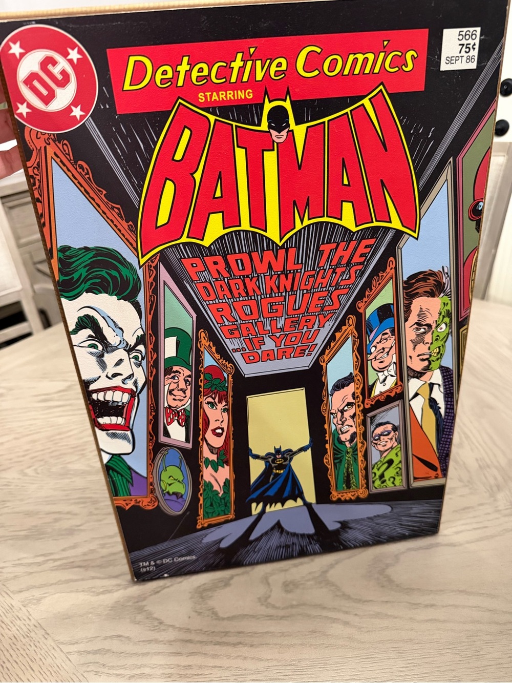 DC Batman Comic Cover Art - Black, Red, Yellow, Green